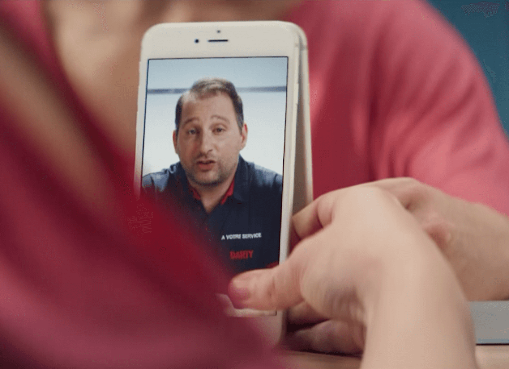 Bouton Darty avec Visio Assistance